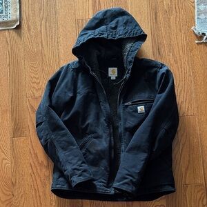 Carhartt Midnight Black Hooded Coat
